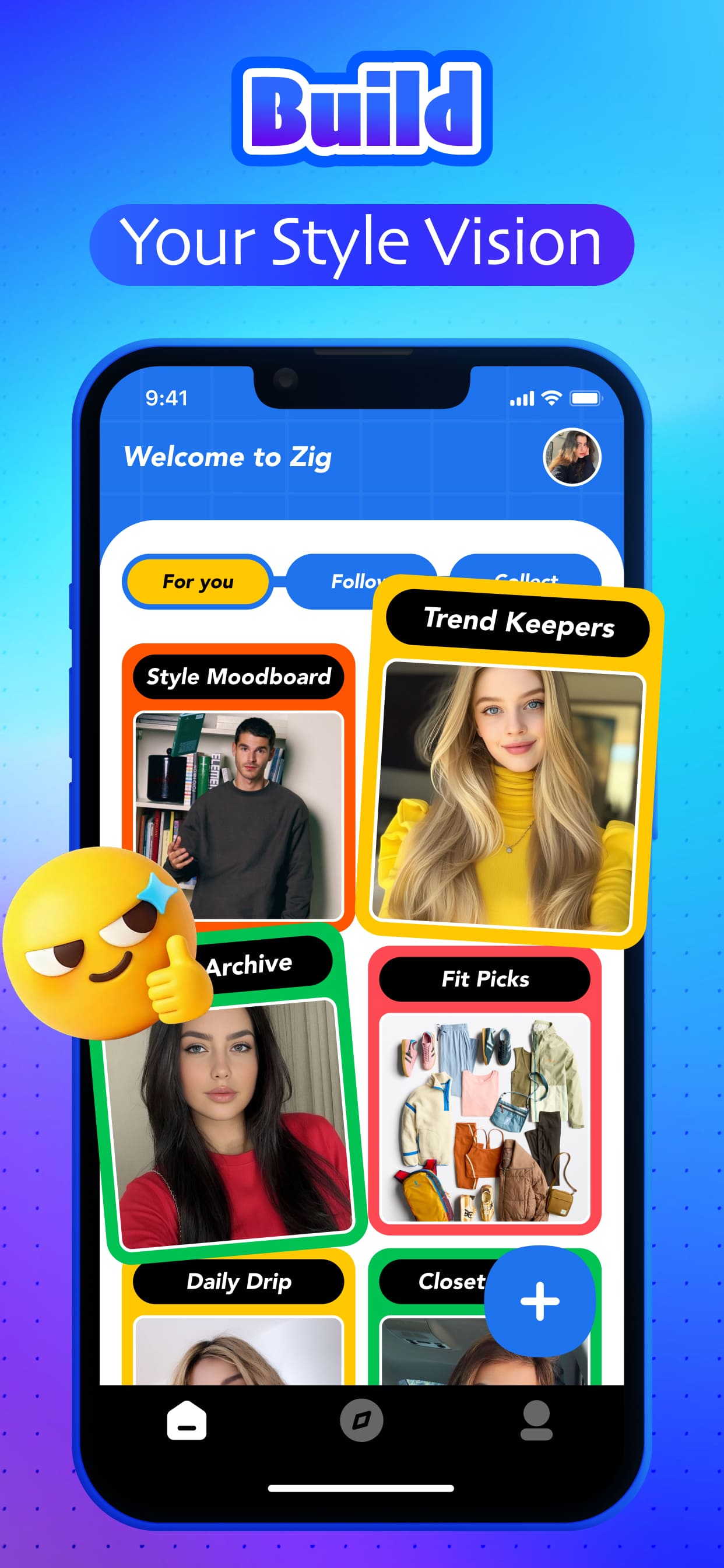 Zig app outfit feed screenshot